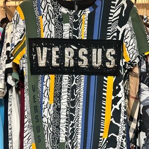 Versus Versace Multicolor Graphic Short Sleeve Tee - XS